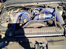 2004 FORD F250SD. BLUE,  XL MODEL, 6.0L DIESEL. 4X4 AT.  F26332